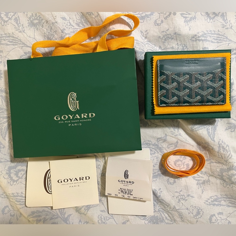 Goyard Saint Sulpice Card Holder Green Purchased 04/2022 from Goyard New York